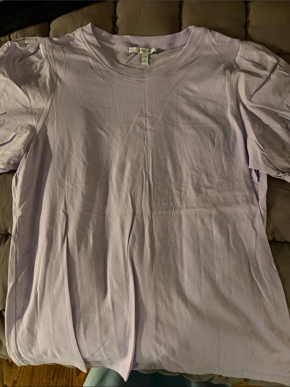 Lavendar puff sleeve top